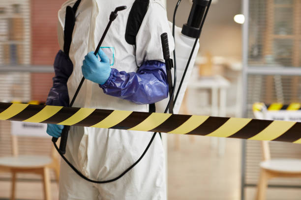 Professional Biohazard technician working in Hartman, AR